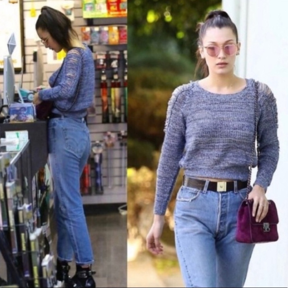 IRO Yana Boatneck Blue Sweater XS